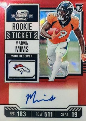 2023 Contenders Optic #124 Rookie Ticket Auto - Red (/125)