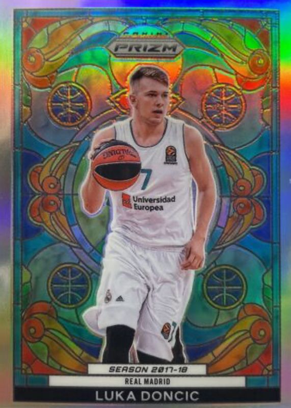 Luka Doncic 2023 Prizm EuroLeague #14 Stained Glass /(SSP) SGC 8