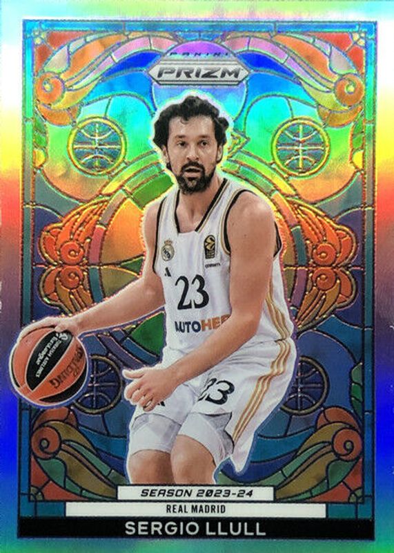 Sergio Llull 2023 Prizm EuroLeague #8 Stained Glass /(SSP) BGS 9