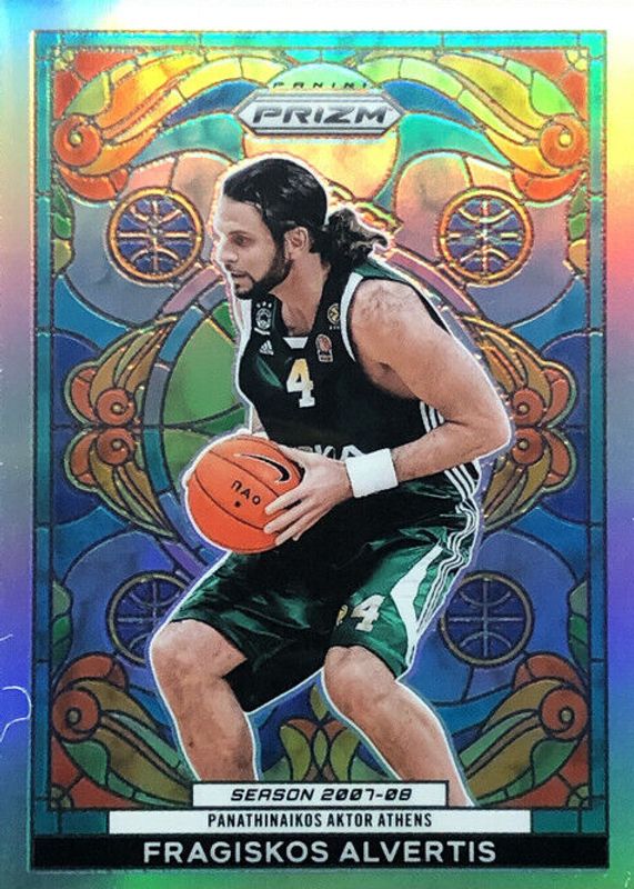 Fragiskos Alvertis 2023 Prizm EuroLeague #12 Stained Glass /(SSP) SGC 9