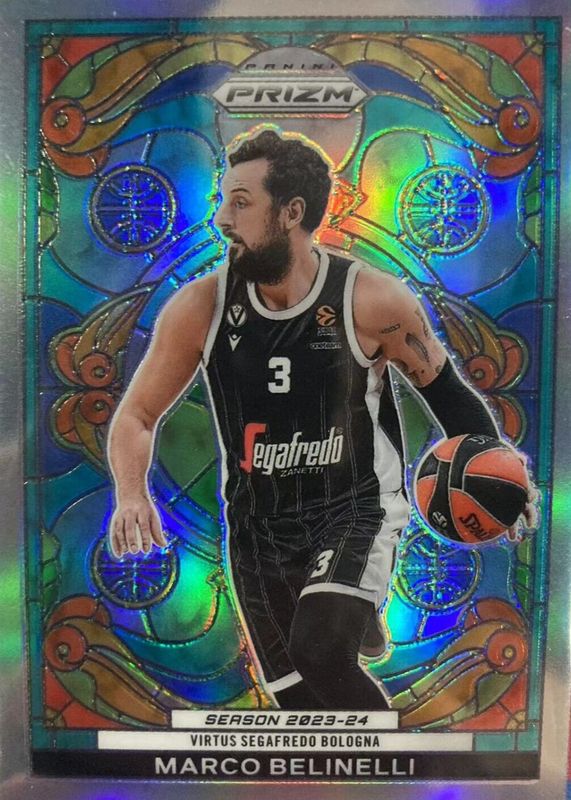 Marco Belinelli 2023 Prizm EuroLeague #23 Stained Glass /(SSP) RAW