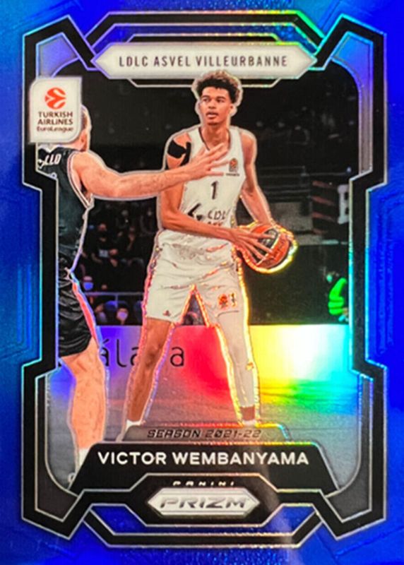 Victor Wembanyama 2023 Prizm EuroLeague #11 Blue /199 Rookie SGC 8