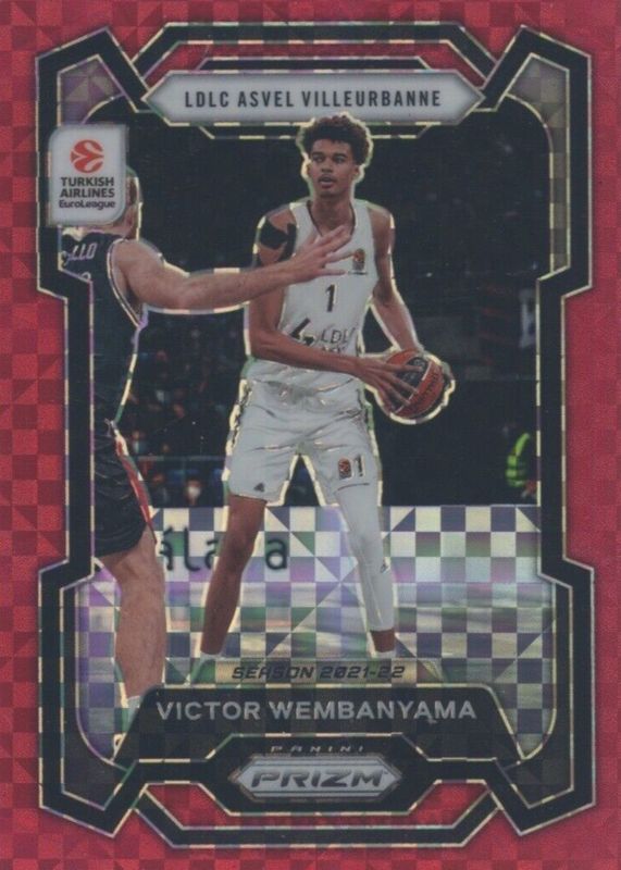 Victor Wembanyama 2023 Prizm EuroLeague #11 Red Power /75 Rookie BGS 9.5