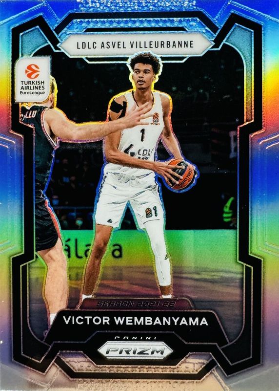 Victor Wembanyama 2023 Prizm EuroLeague #11 Silver Rookie BGS 8.5