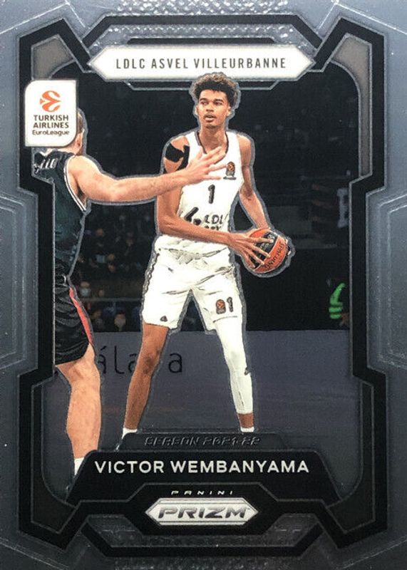 Victor Wembanyama 2023 Prizm EuroLeague #11 Base Rookie PSA 7