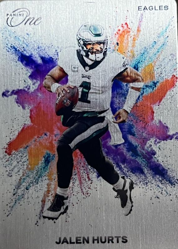 Jalen Hurts 2023 One #6 Color Blast /(SSP) SGC 9.5