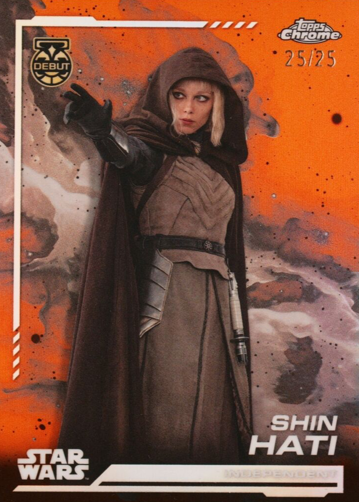 Shin Hati 2024 Topps Chrome Star Wars #6 Rebel Orange