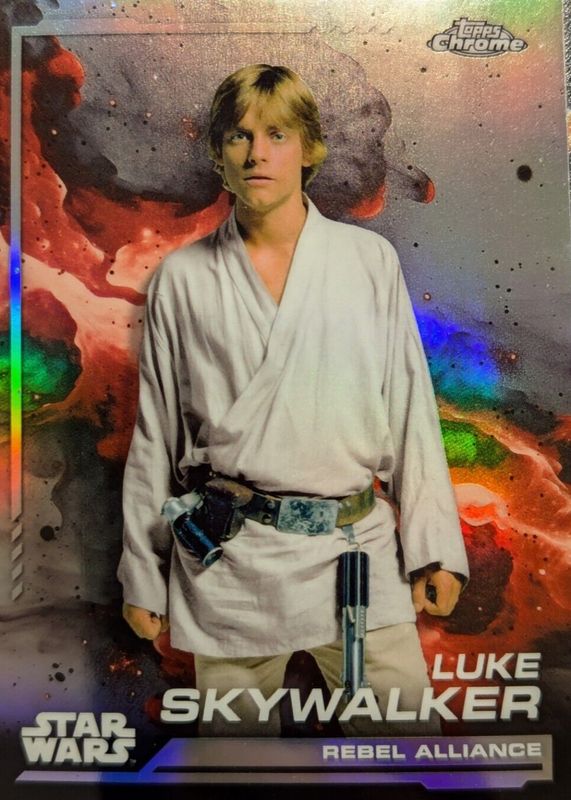 Luke Skywalker 2024 Topps Chrome Star Wars #104 Rainbow Refractor PSA 10