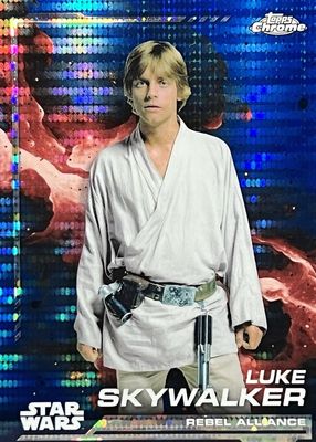 2024 Topps Chrome Star Wars #104 Blue Blaster Pulsar Refractor