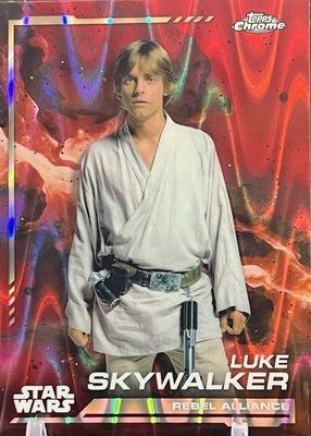 Luke Skywalker 2024 Topps Chrome Star Wars #104 Rebel Orange