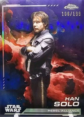 Han Solo 2024 Topps Chrome Star Wars #102 Skywalker Blue