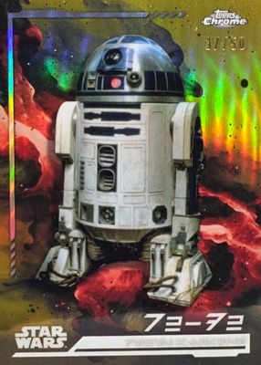 R2-D2 2024 Topps Chrome Star Wars #108 Red Blaster RayWave