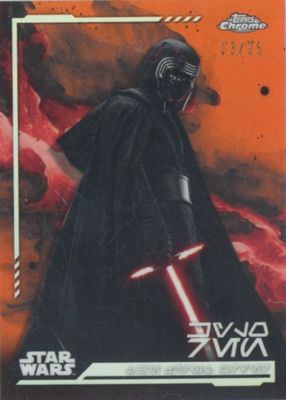 2024 Topps Chrome Star Wars #AV-115 Aurebesh Variation - Rebel Orange Refractor /25