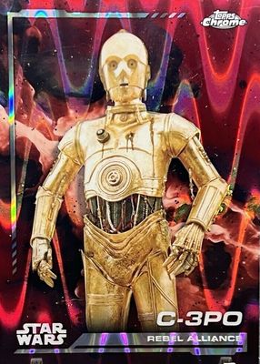 その他 Topps Chrome Star Wars C3PO auto 1/1 2023 Topps Chrome Star Wars C-3PO RETURN OF THE JEDI 40TH