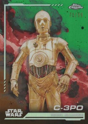 その他 Topps Chrome Star Wars C3PO auto 1/1 2024 Topps Chrome Star Wars Sabine Wren Auto Kamino Aqua
