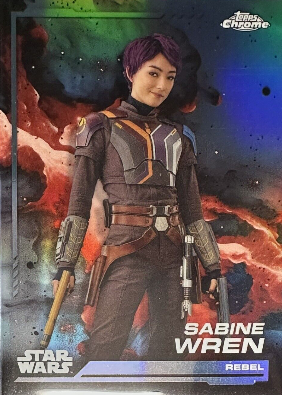 Sabine Wren 2024 Topps Chrome Star Wars #3 Rainbow Refractor Price 