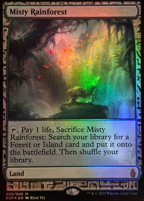 タイムセール 半額 Rainforest Misty 2015 Price Foil #25 Expeditions Zendikar マジック：ザ・ギャザリング