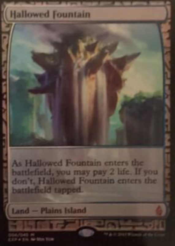 Hallowed Fountain 2015 Zendikar Expeditions #6 Foil RAW TCG (LIGHTLY PLAYED)