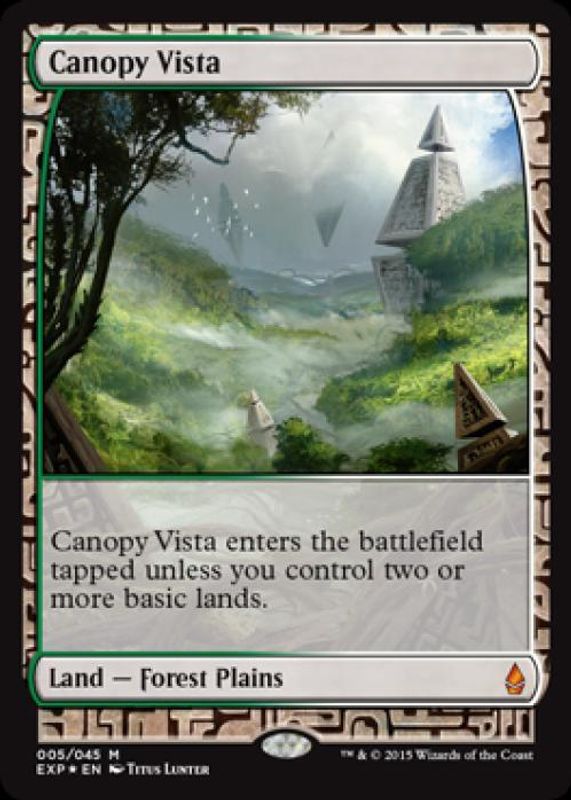 Canopy Vista 2015 Zendikar Expeditions #5 Foil PSA 10