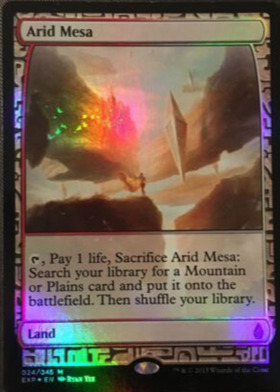 Arid Mesa 2015 Zendikar Expeditions #24 Foil RAW TCG (NEAR MINT)