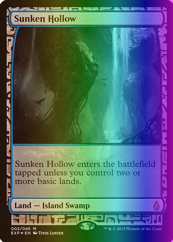 Sunken Hollow 2015 Zendikar Expeditions #2 Foil PSA 9