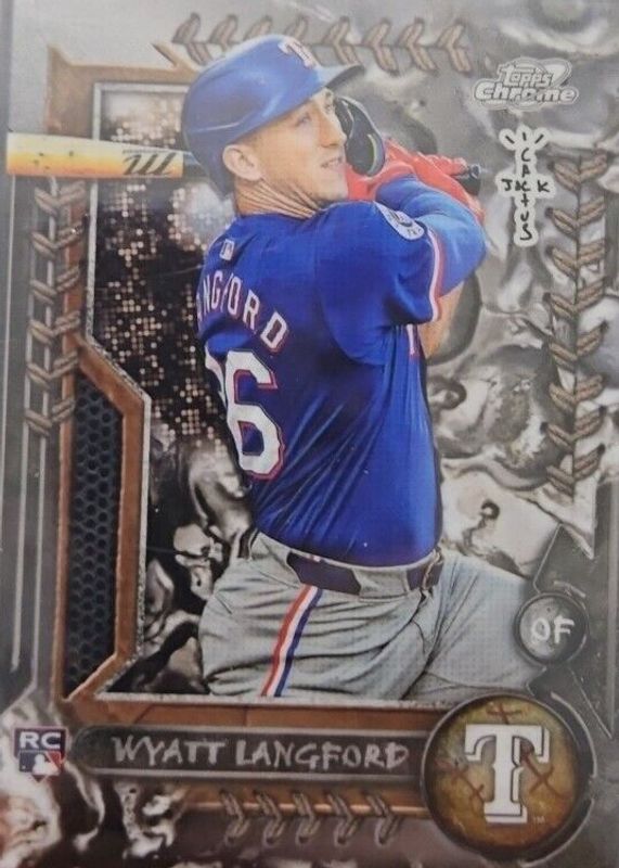 Wyatt Langford 2024 Topps Chrome Cosmic x Cactus Jack #46 Base Rookie RAW