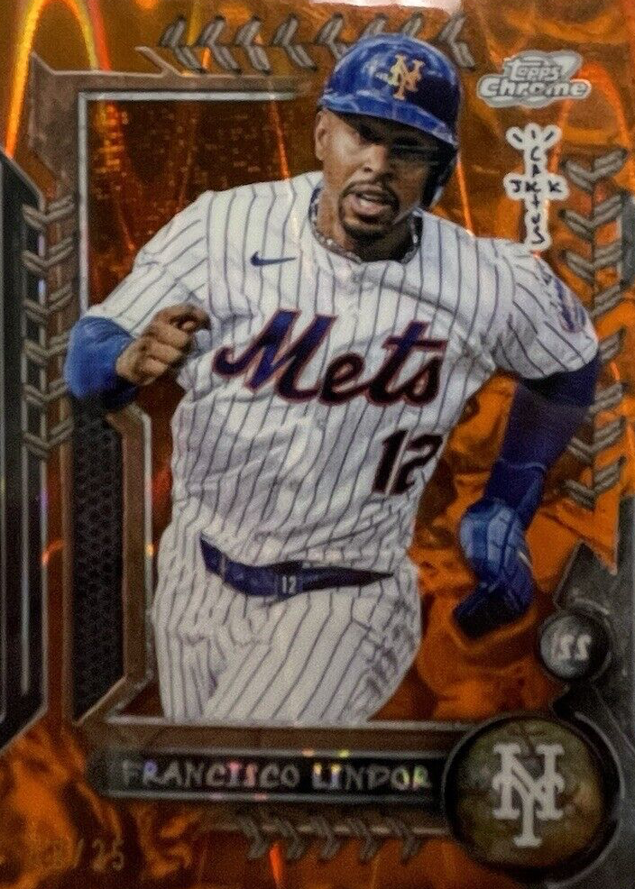 Francisco Lindor 2024 Topps Chrome Cosmic x Cactus Jack #14 Base