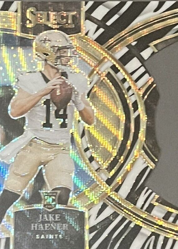 Jake Haener 2023 Select #186 Premier Level Zebra Die-Cut /(SSP) Rookie RAW