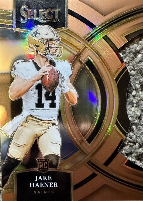 Jake Haener 2023 Select #186 Premier Level Copper Die-Cut /299 Rookie RAW