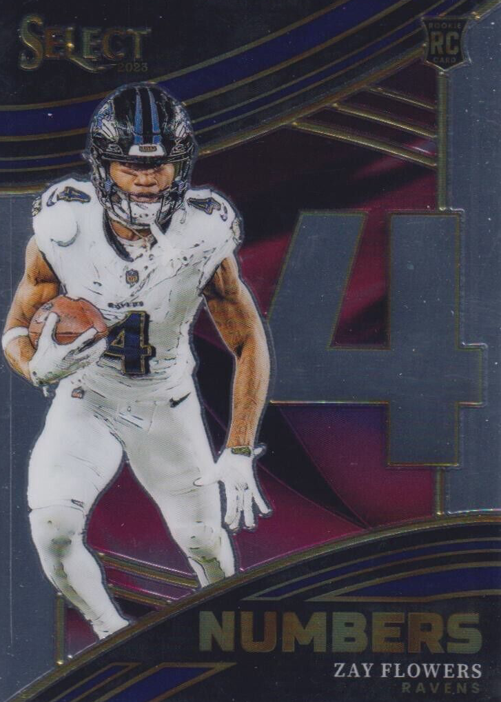 セブン⭐︎ Zay Flowers [Silver Prizm Die-Cut] #157 Prices | 2023 Panini