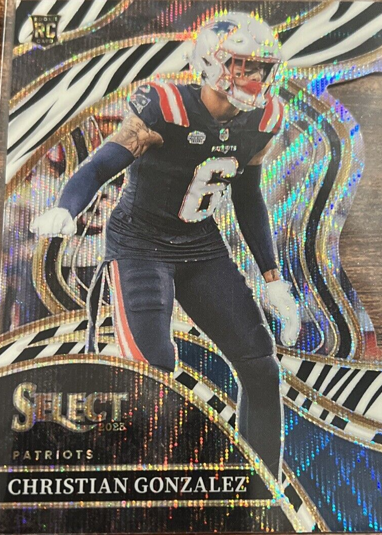 Christian Gonzalez 2023 Select #286 Club Level Zebra Die-Cut /(SSP