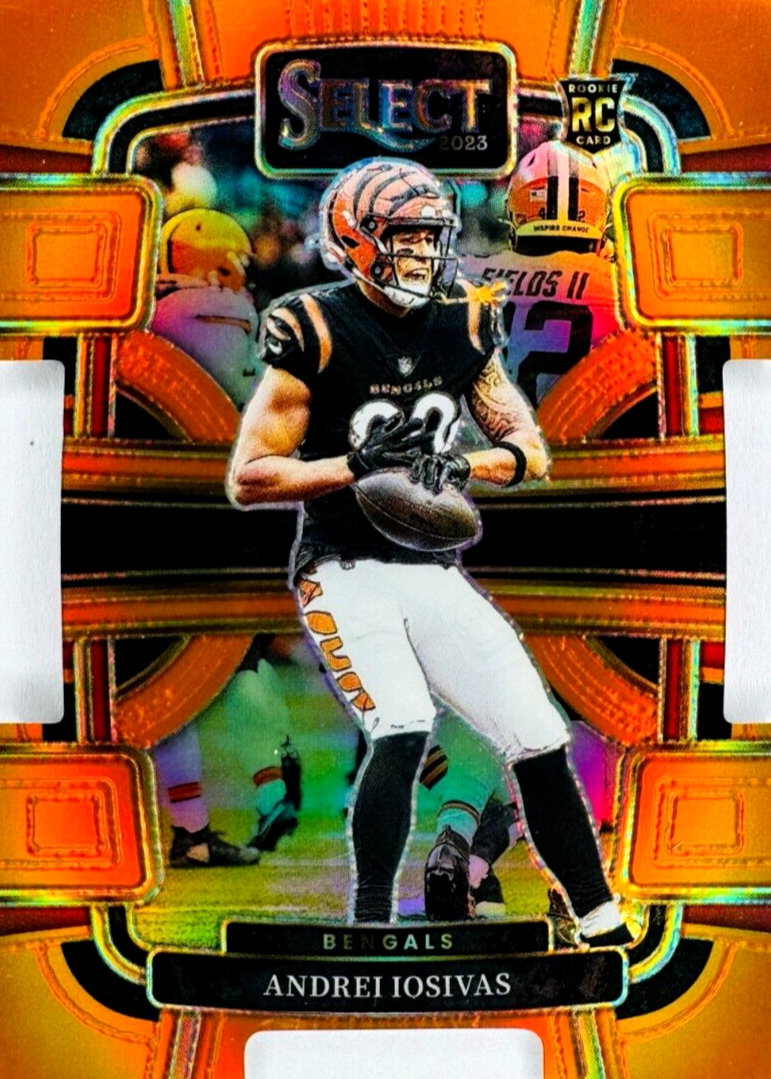 Andrei Iosivas 2023 Select #21 Concourse Orange Die-Cut /499 Price