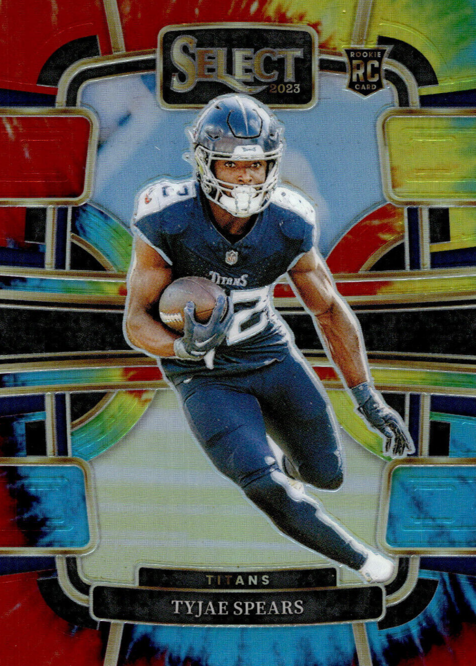 Tyjae Spears 2023 Select #97 Concourse Tie-Dye /25 Price Guide