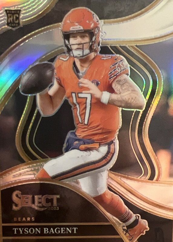 Tyson Bagent 2023 Select #208 Club Level Silver Rookie RAW