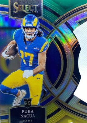 2023 Select #199 Premier Level Green & Yellow Die-Cut