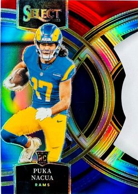 2023 Select #199 Premier Level Red & Blue Die-Cut