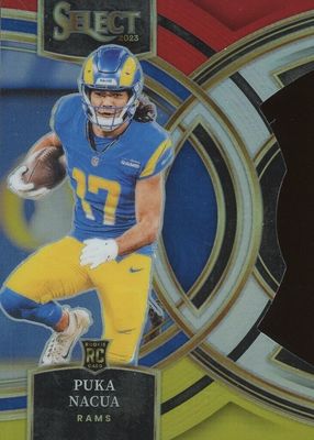 2023 Select #199 Premier Level Red & Yellow Die-Cut