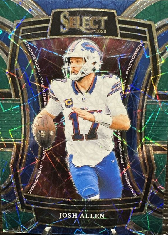 Josh Allen 2023 Select #PH-JAL Phenomenon - Green /5 SGC 9.5