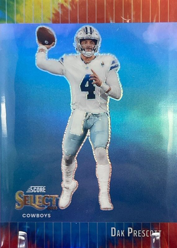 Dak Prescott 2023 Select #STW-DPR Score Select Throwback - Tie-Dye /25 PSA 10