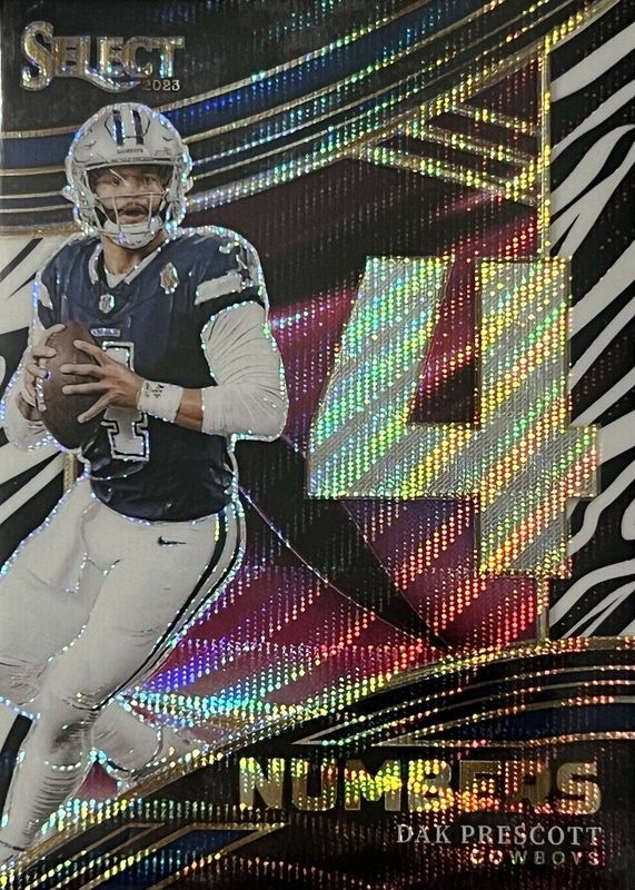 Dak Prescott 2023 Select #NMB-DPR Select Numbers - Zebra /(SSP) RAW