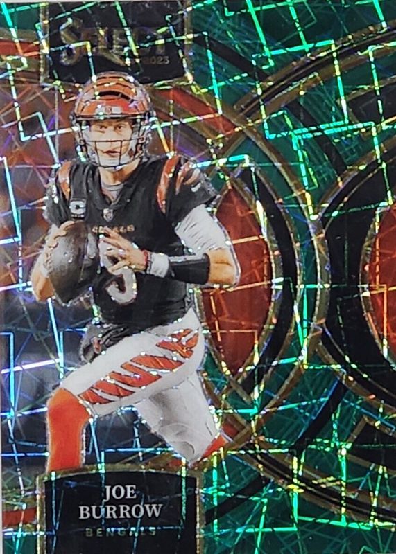 Joe Burrow 2023 Select #165 Premier Level Green /5 RAW