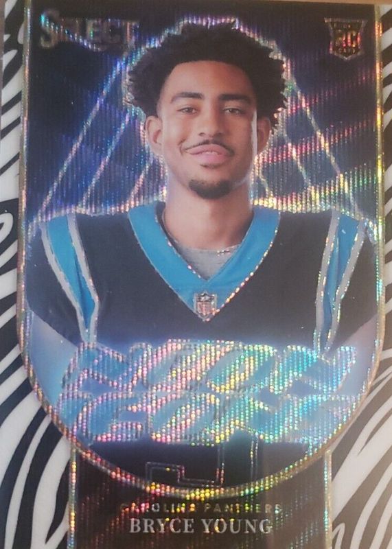 Bryce Young 2023 Select #NI-BYO Neon Icons - Zebra /(SSP) Rookie SGC 9