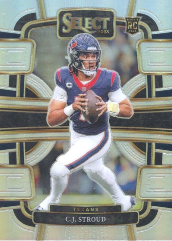 C.J. Stroud 2022-23 Leaf Prized Rookie Card #7 – Graded 10 By 1st Graded, Houston Texans NFL