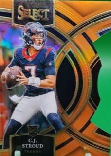 CJ Stroud 2023 Select #183 Premier Level Orange Die-Cut /399