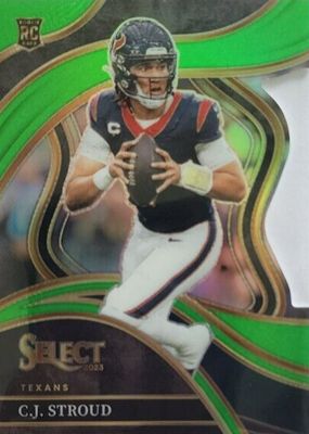 2023 Select #289 Club Level Neon Green Die-Cut /499
