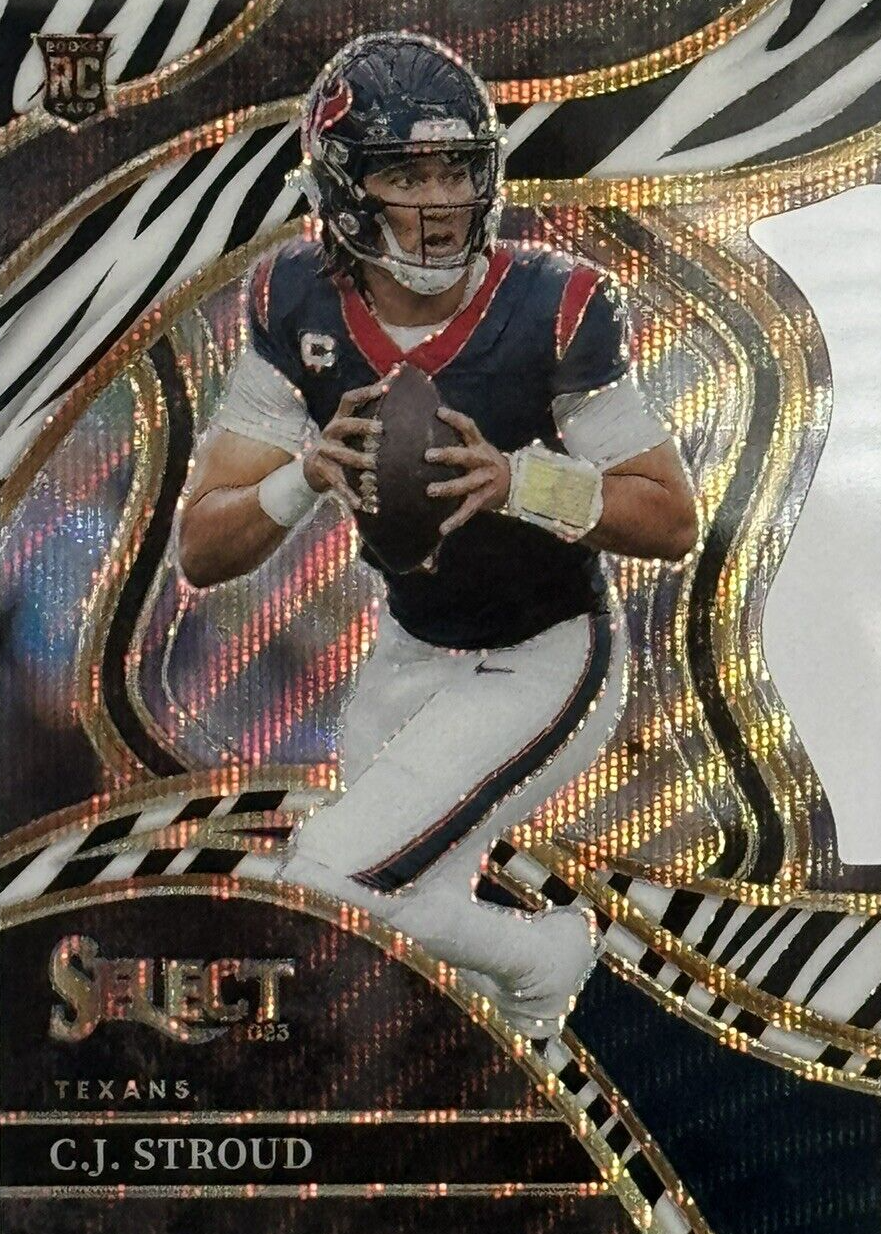 CJ Stroud 2023 Select #289 Club Level Zebra Die-Cut /(SSP) Price