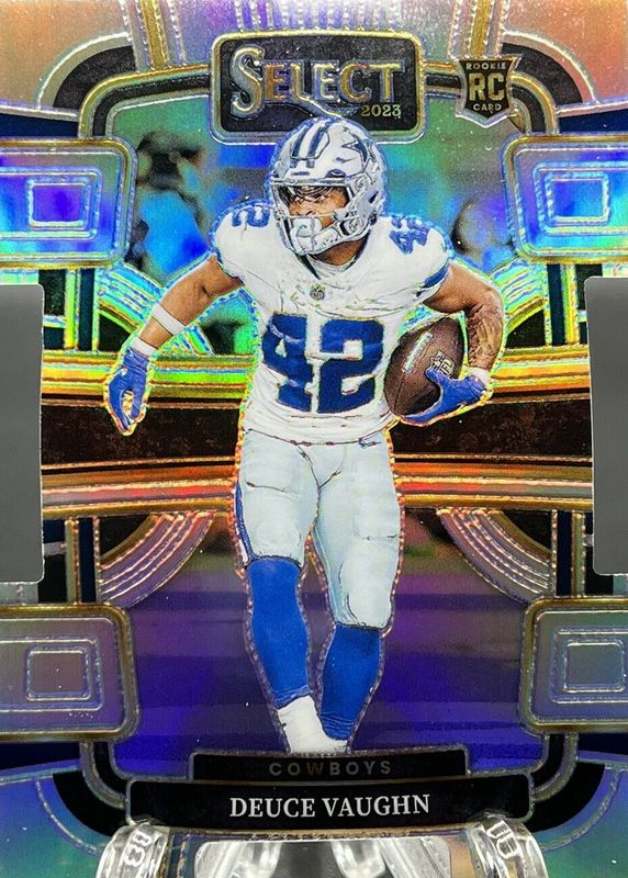 Deuce Vaughn 2023 Select #28 Concourse Silver Die-Cut Rookie RAW