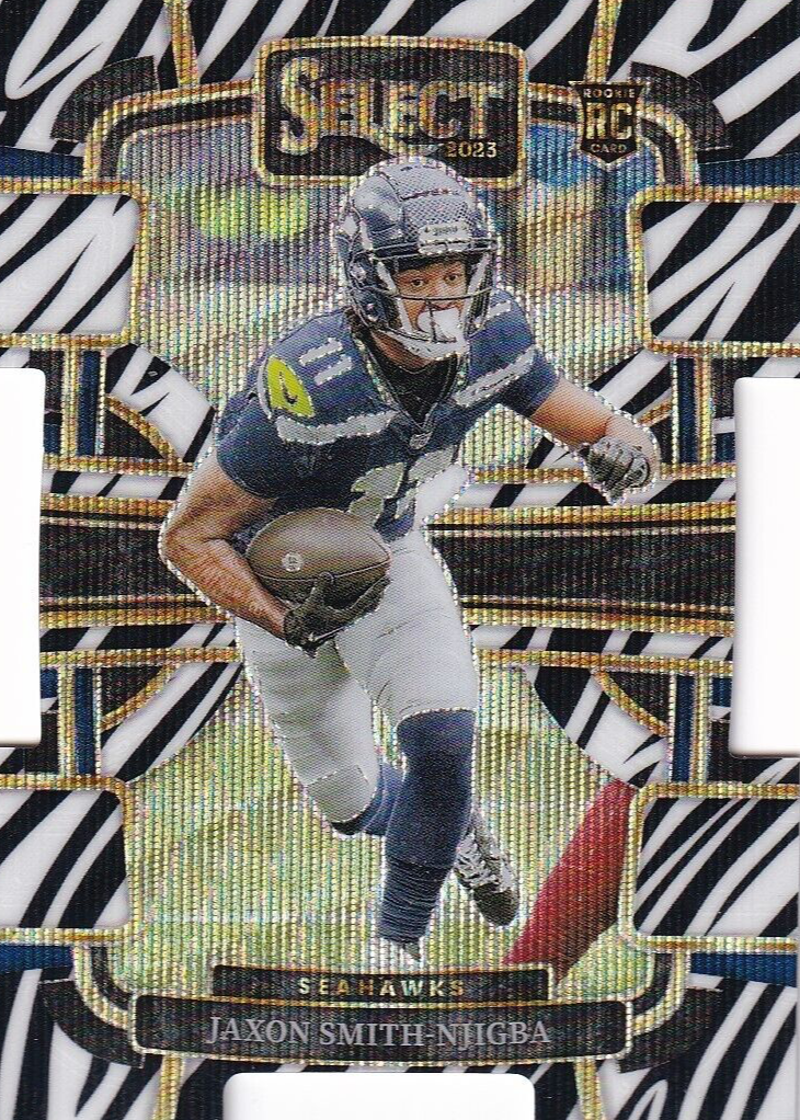 Jaxon Smith-Njigba 2023 Select #87 Concourse Zebra Die-Cut /(SSP