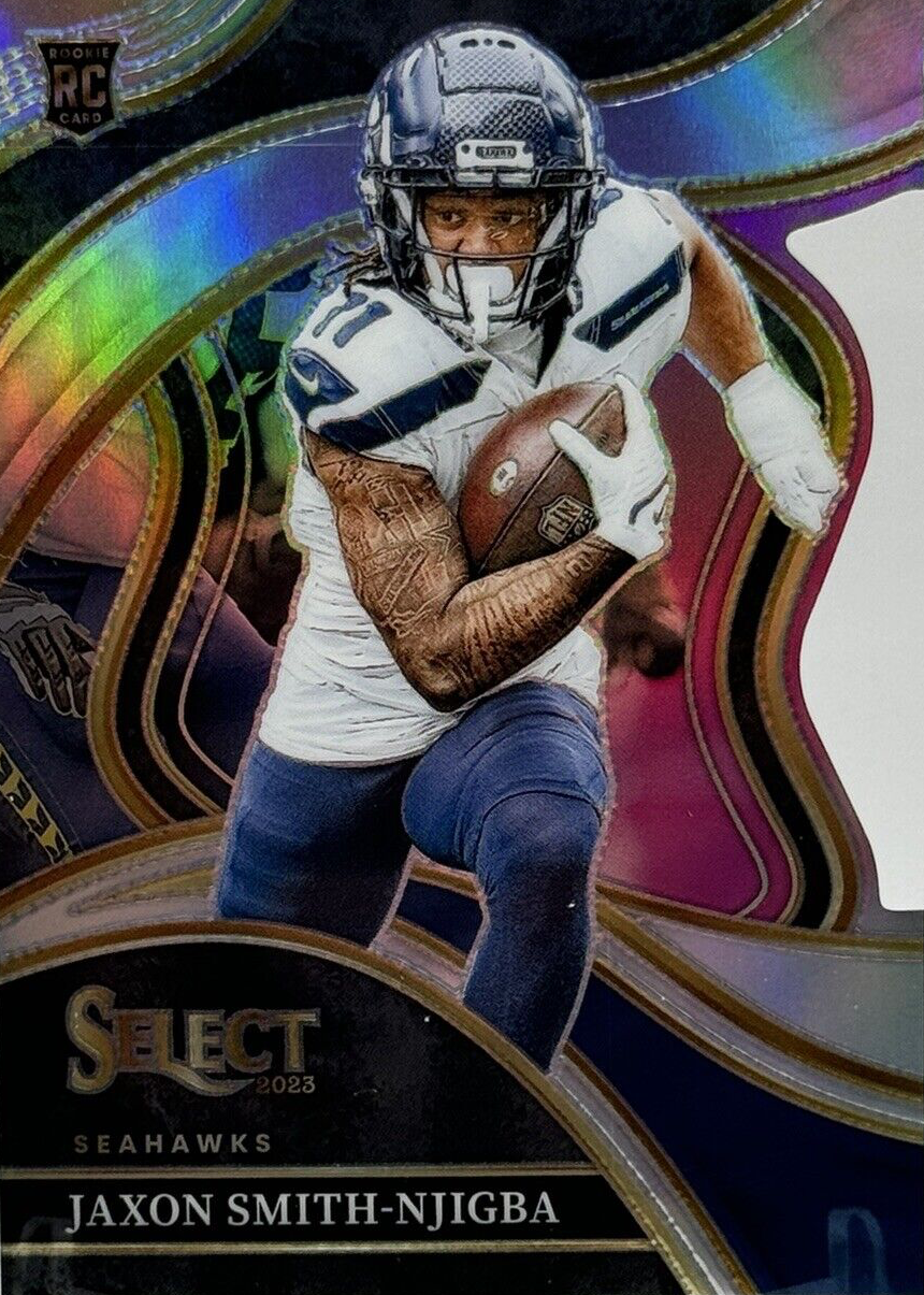 Jaxon Smith-Njigba 2023 Select #259 Club Level Silver Die-Cut