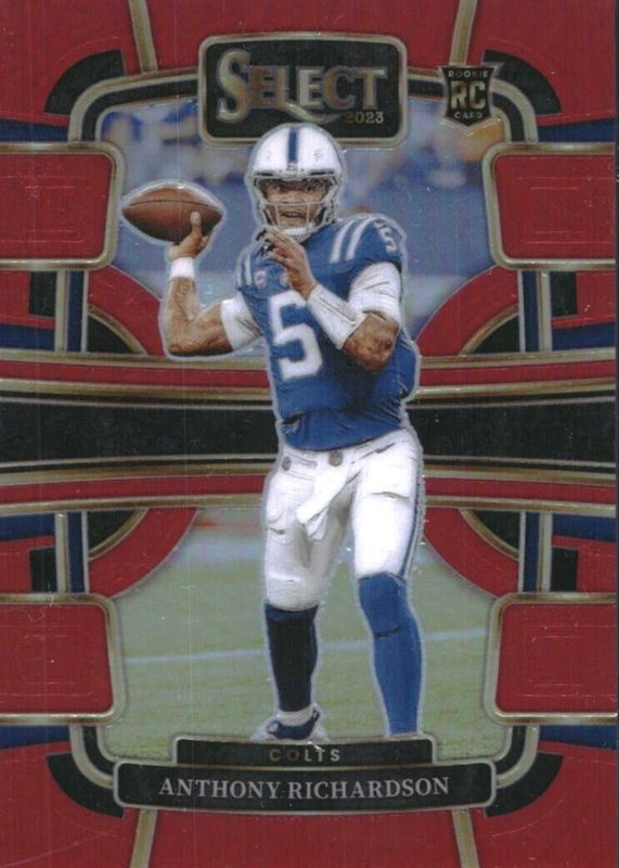 Anthony Richardson 2023 Select #43 Concourse Red /99 Rookie RAW